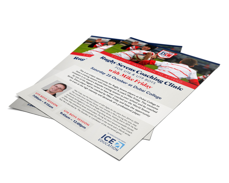 Dubai Sevens Rugby Flyer